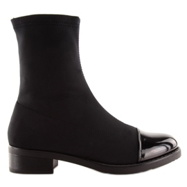 Black elastic boots NC780 Black