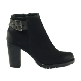 Filippo Women's high-heeled boots with 8255 buckles black