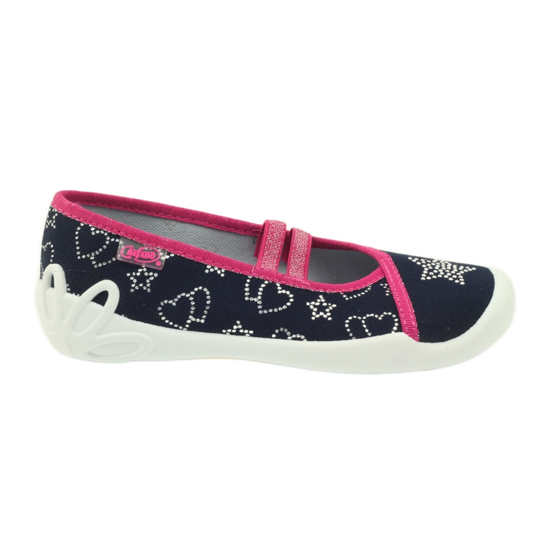 Befado 116y246 star slippers grey pink navy blue Befado 116y246 star slippers grey pink navy blue