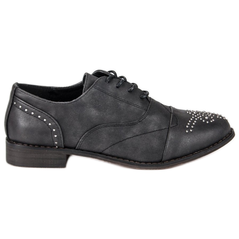 Super Me Fashionable tied shoes black