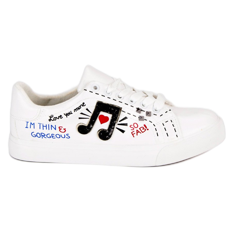 Fashionable Women's Sneakers white