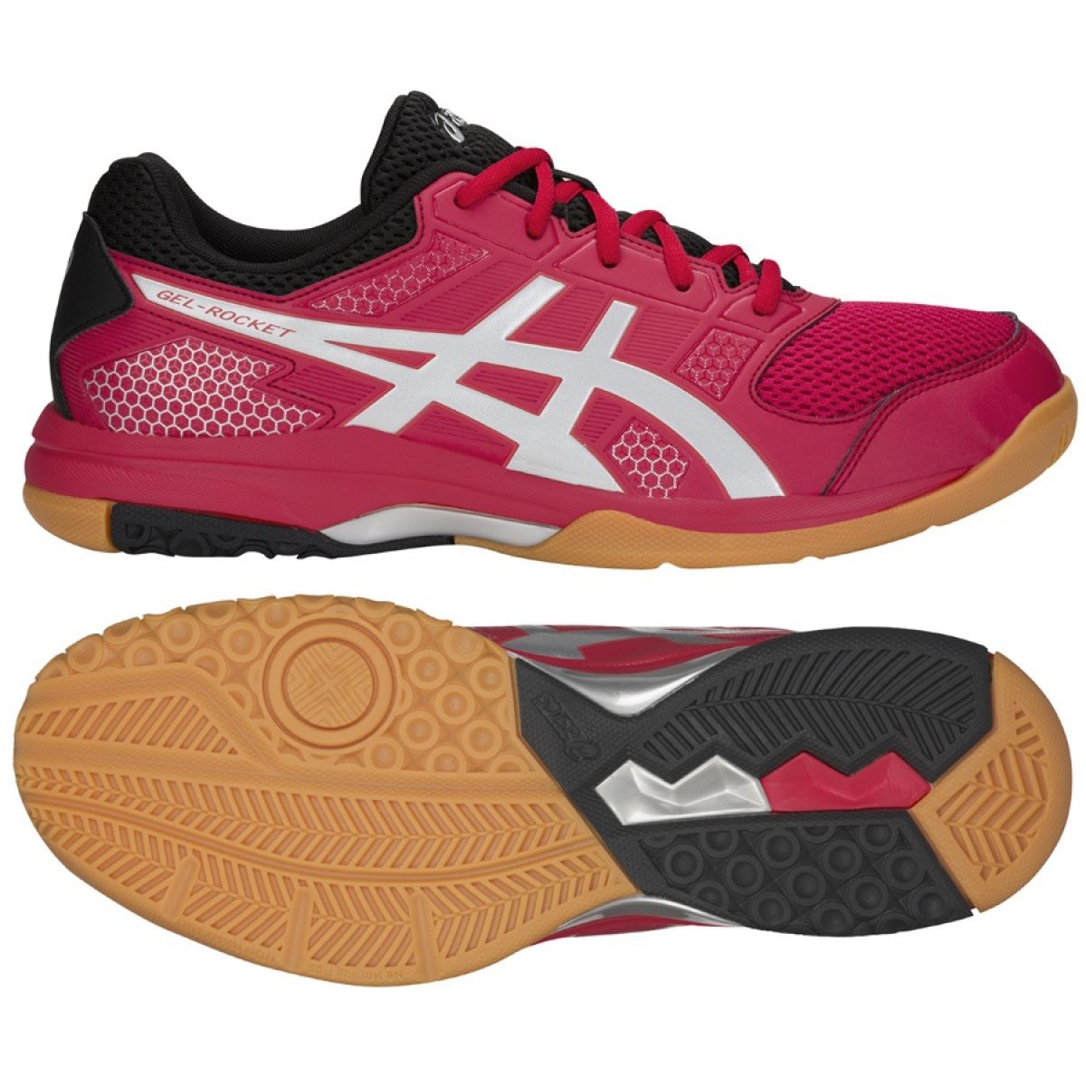 asics gel rocket 8 red