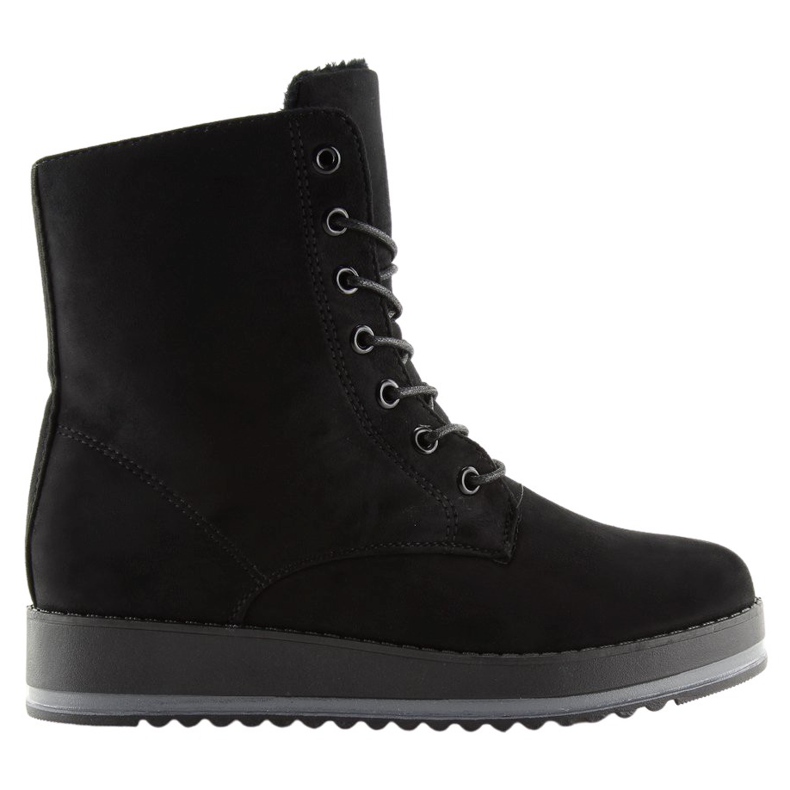 Black lace-up boots 6207 Black Black lace-up boots 6207 Black