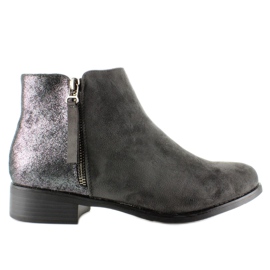 Shiny back 1546-89 Gray Jodhpur boots grey Shiny back 1546-89 Gray Jodhpur boots grey