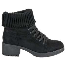 Seastar Lace-up Black Boots