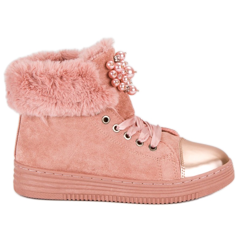 Warm sneakers pink