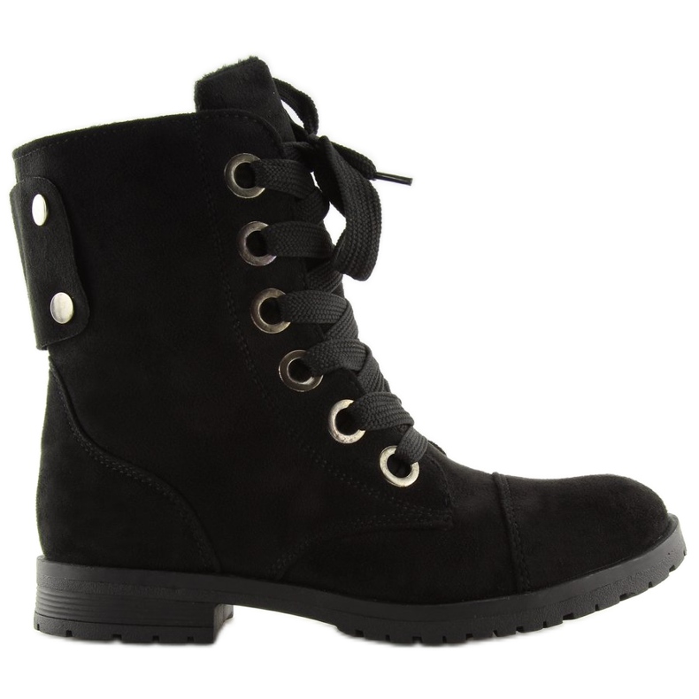 Lace-up boots black 16-526 black workers