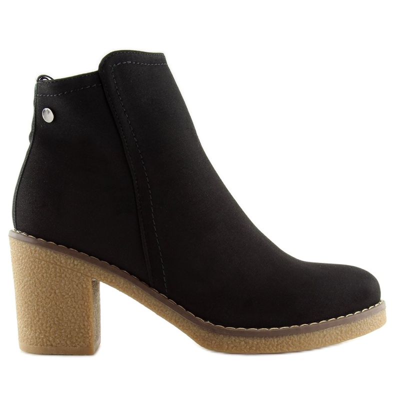 Black high-heeled boots 7B670 Black Black high-heeled boots 7B670 Black