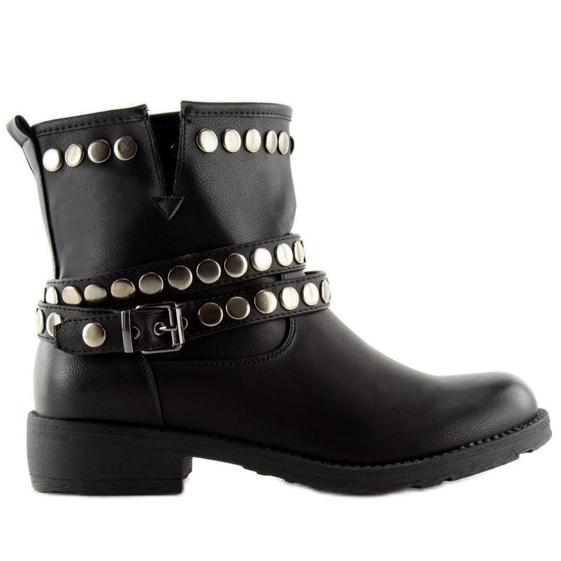 Black military boots A89811 Black