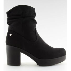 Ankle boots on a stable heel black 7B685 Ankle boots on a stable heel black 7B685