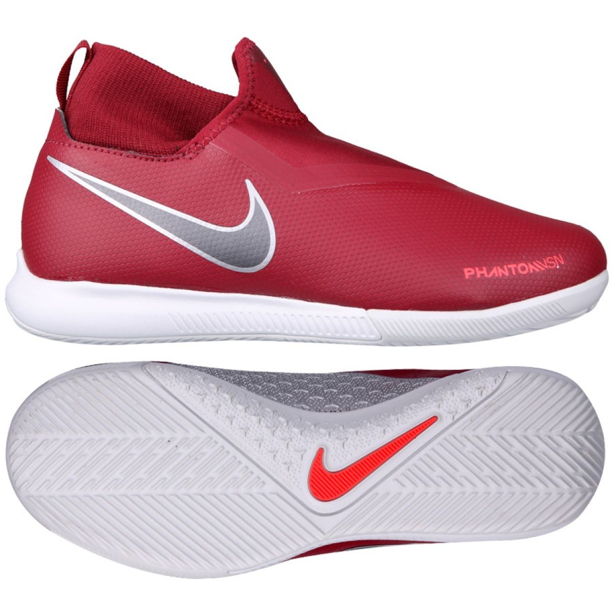 Indoor shoes Nike Phantom Vsn Academy Df Ic Jr AO3290 606 red red