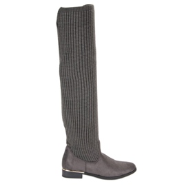 Super Me Fitted women's boots grey