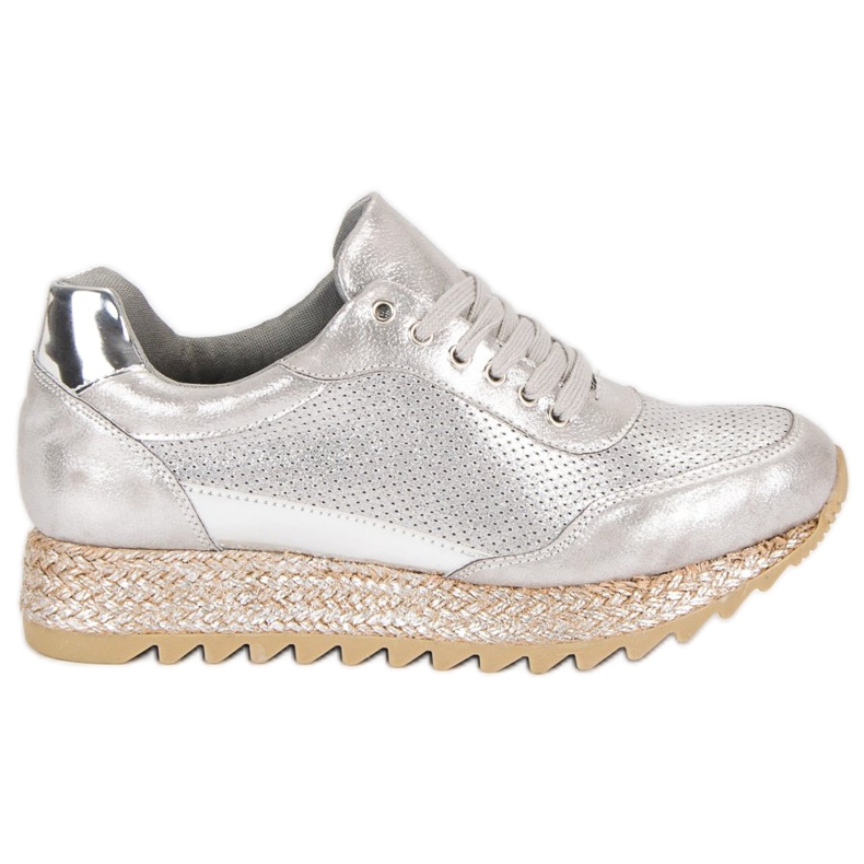 Bestelle Tied sneakers espadrilles grey