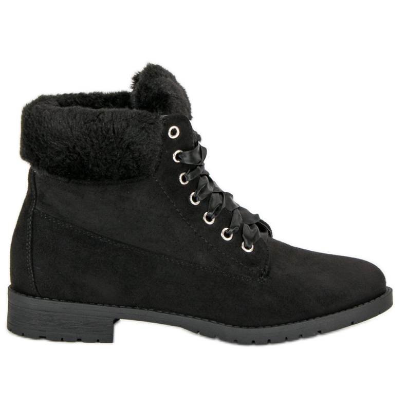 Seastar Suede Knotted Boots black