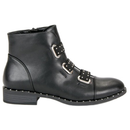 Bestelle Black ankle boots with a zipper