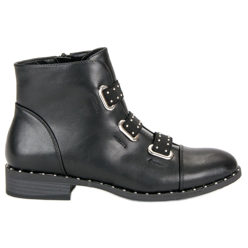 Bestelle Black ankle boots with a zipper
