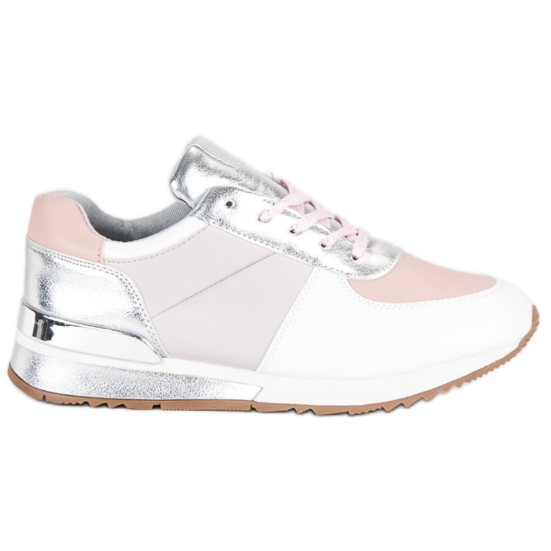 Betler Pastel Sport Shoes white grey pink