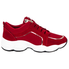 Suede sports shoes vices red Suede sports shoes vices red