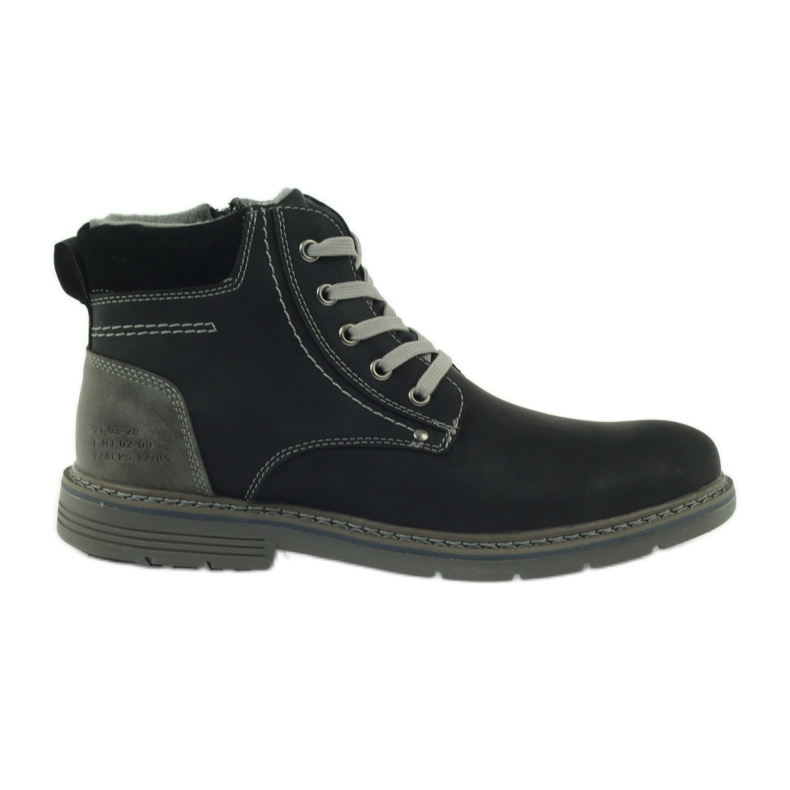 McKey Black men's lace-up boots 288 grey