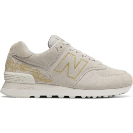 New Balance Wl574nga Floral Sea Salt With Gold grey