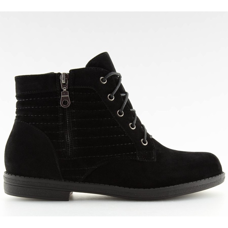 Lace-up boots black 881-5 Black