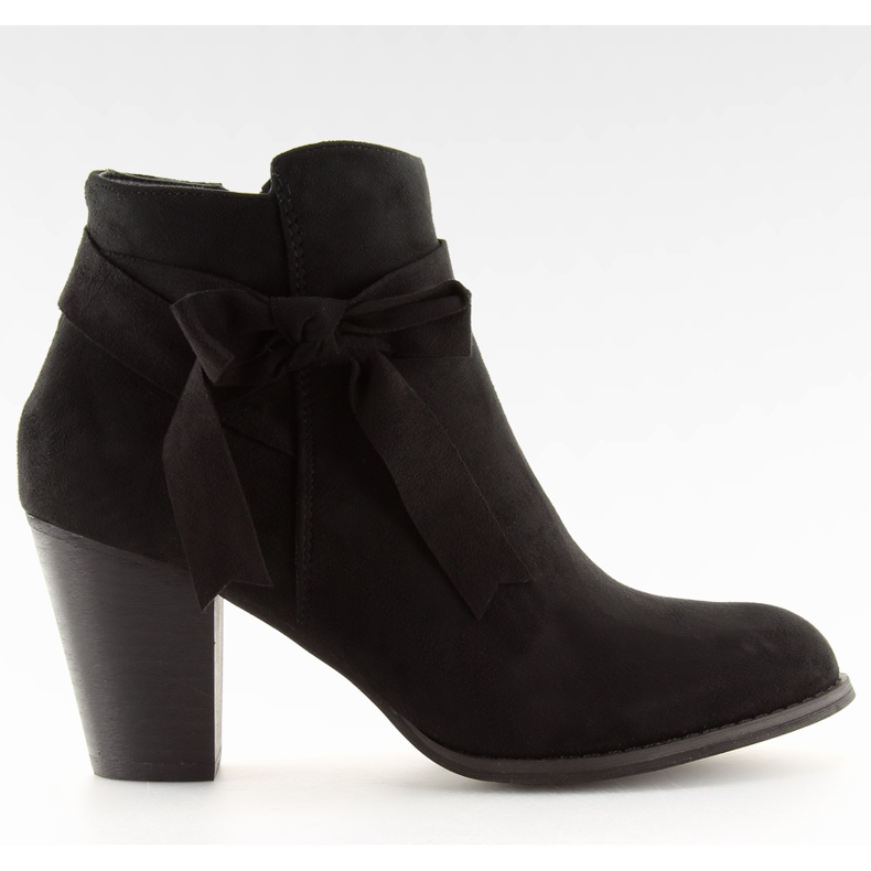 Black high-heeled boots 863-GA Black
