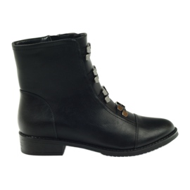 M.Daszyński Black Booties Jodhpur boots SA62