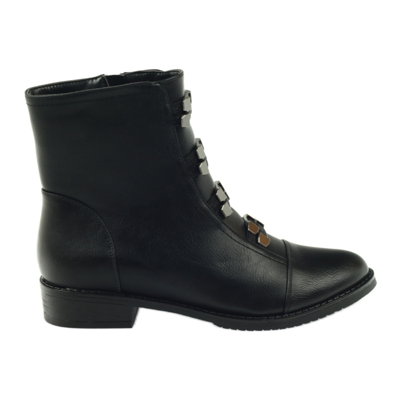 M.Daszyński Black Booties Jodhpur boots SA62
