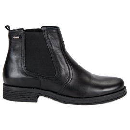 Black Chelsea boots from VINCEZA