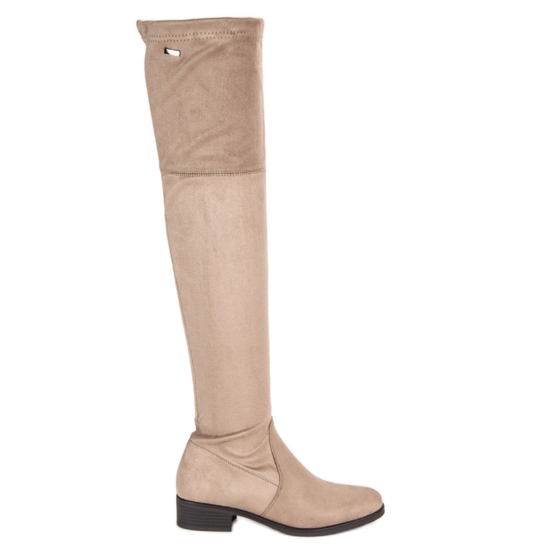 Super Me Beige musketeer boots Super Me Beige musketeer boots