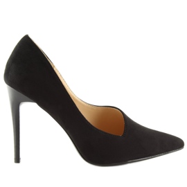 Black C-11 Black asymmetrical heels