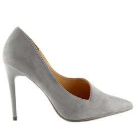 C-11 Gray asymmetrical heels grey C-11 Gray asymmetrical heels grey