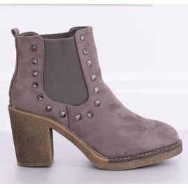 Ankle boots on gray H8-85 Gray grey Ankle boots on gray H8-85 Gray grey