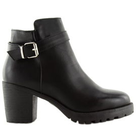 Black high-heeled boots S178 Black