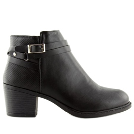 Black low-heeled boots 3757 Black Black low-heeled boots 3757 Black