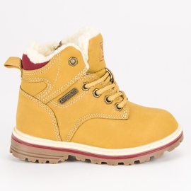 Arrigo Bello Warmed trappers on the zipper yellow Arrigo Bello Warmed trappers on the zipper yellow