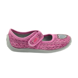 Befado children's shoes ballerinas slippers 945x325 grey pink Befado children's shoes ballerinas slippers 945x325 grey pink