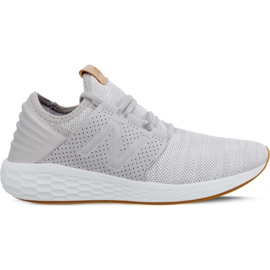 New Balance Fresh Foam Cruz V2 Knit WCRUZKG2 Rain Cloud With White Munsell grey