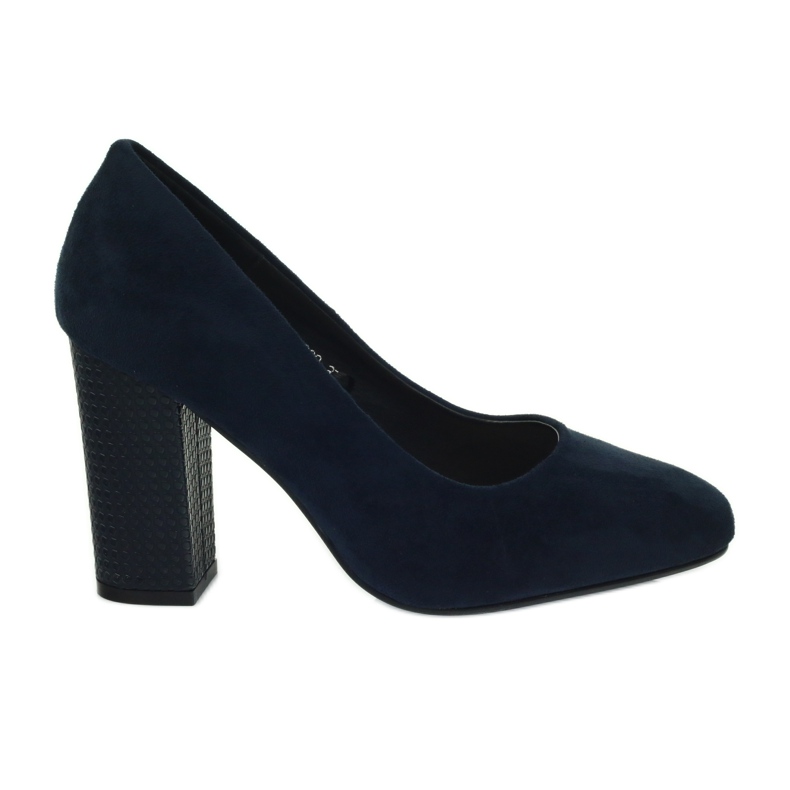 Sergio Leone Navy blue suede pumps PB200