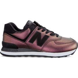 New Balance Wl574ksb Sheen Pack Black purple pink