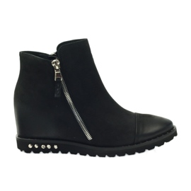 Black Wedge boots Edeo 3137