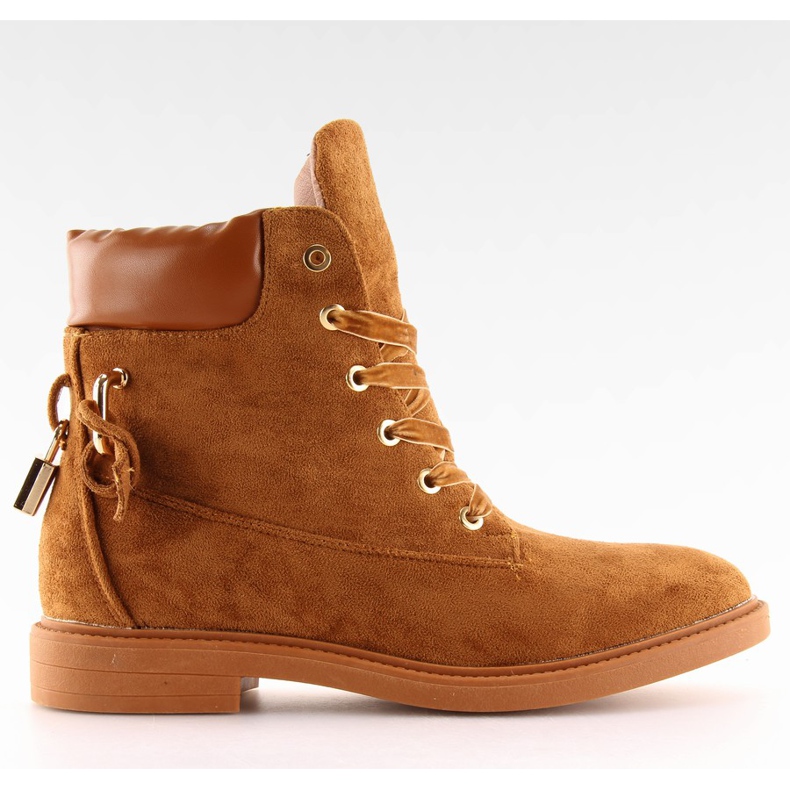 Timbels with padlock camel J-8686 camel brown