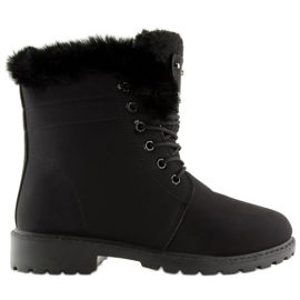 Black insulated timber boots BL137P Black