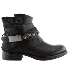 Black women's black boots 210-PA Black