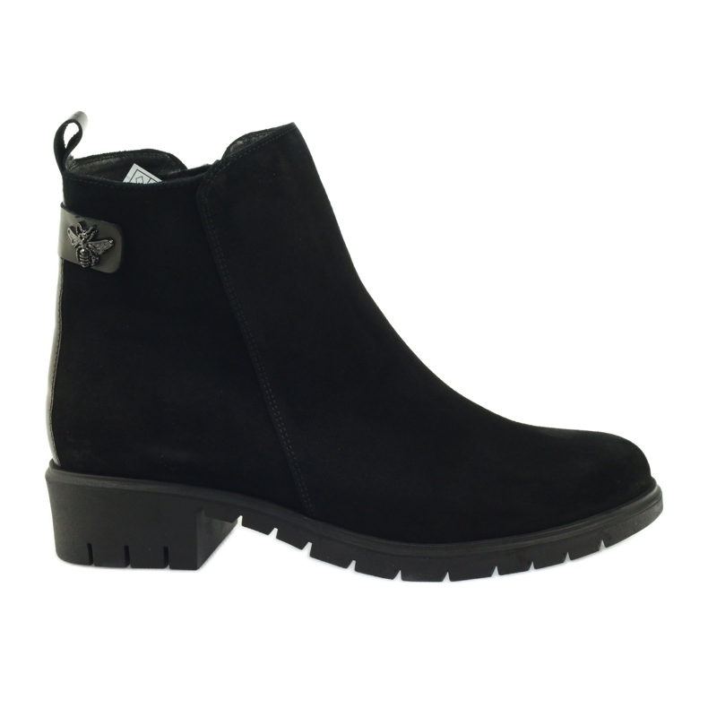 Arka 7310 fly suede boots black