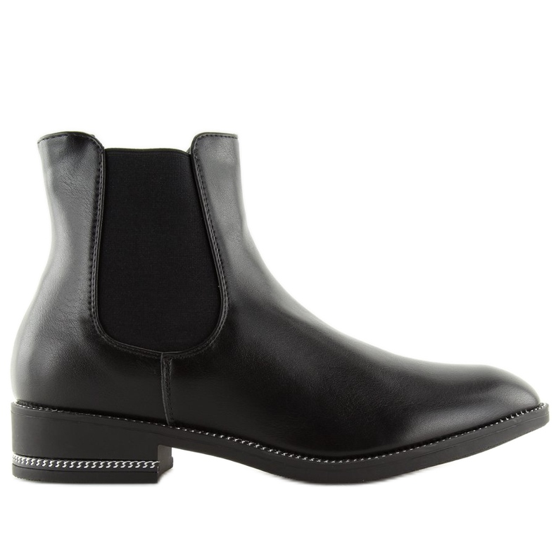 Black Chelsea boots for women NC700 Black