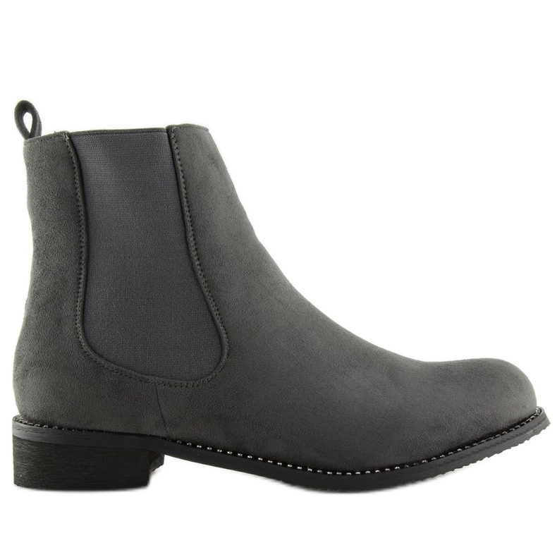 Gray Chelsea boots for women NS025P Gray grey