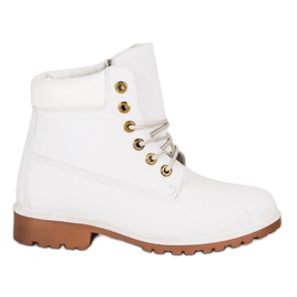 Women's white hiking boots