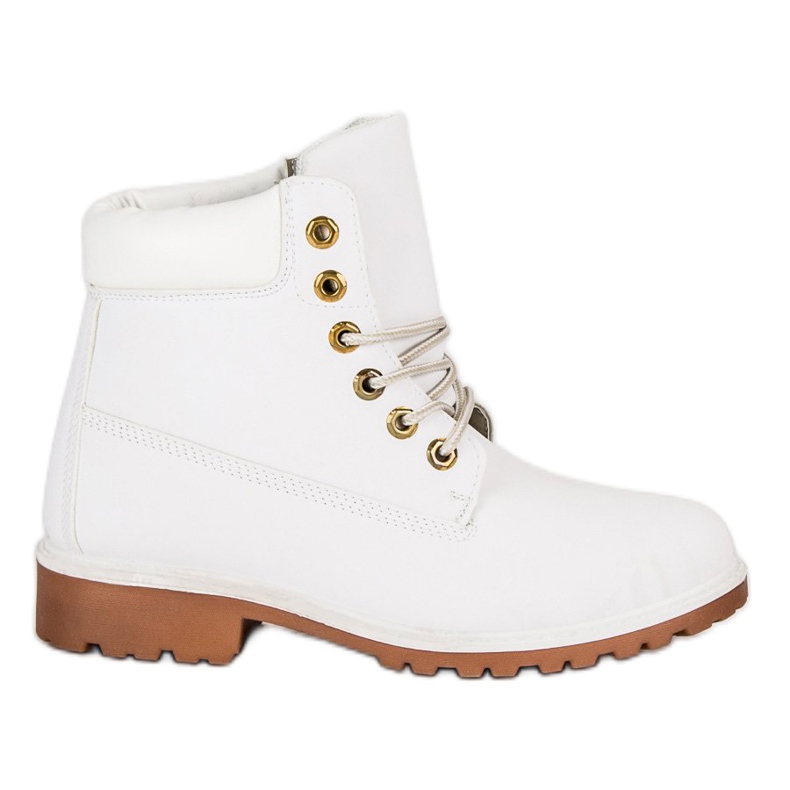 Women's white hiking boots