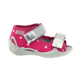 Befado children's shoes sandals slippers 242p085 grey pink